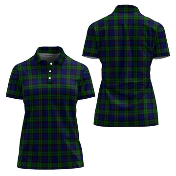 Campbell Modern Tartan Polo Shirt For Women