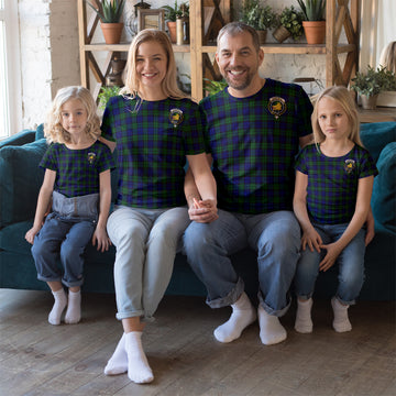 Campbell Modern Tartan T-Shirt with Family Crest