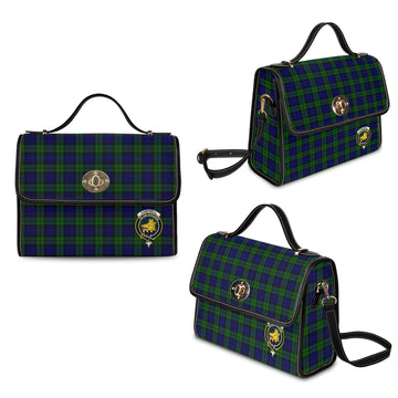 Campbell Modern Tartan Waterproof Canvas Bag with Family Crest