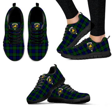 Campbell Modern Tartan Sneakers with Family Crest