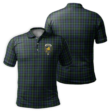 Campbell of Argyll #01 Tartan Men's Polo Shirt with Family Crest