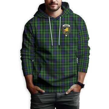 Campbell of Breadalbane Tartan Hoodie with Family Crest