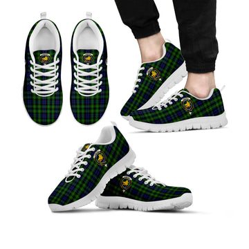 Campbell of Breadalbane Tartan Sneakers with Family Crest