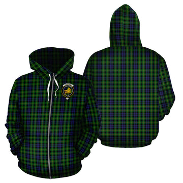 Campbell of Breadalbane Tartan Hoodie with Family Crest