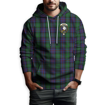 Campbell of Cawdor Tartan Hoodie with Family Crest