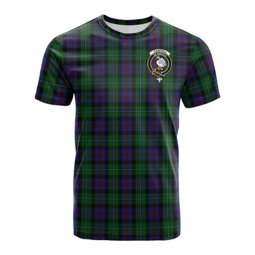 Campbell of Cawdor Tartan T-Shirt with Family Crest