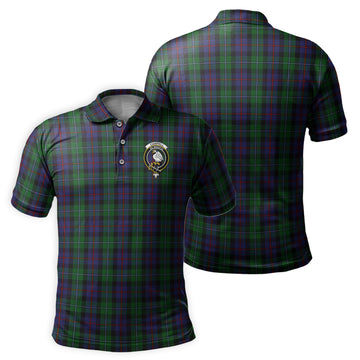 Campbell of Cawdor Tartan Men's Polo Shirt with Family Crest