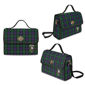 Campbell of Cawdor Tartan Waterproof Canvas Bag with Family Crest