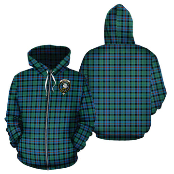 Campbell of Cawdor Ancient Tartan Hoodie with Family Crest