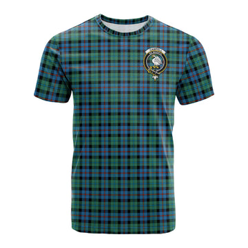 Campbell of Cawdor Ancient Tartan T-Shirt with Family Crest