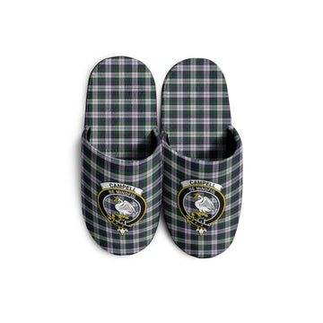 Campbell of Cawdor Dress Tartan Home Slippers with Family Crest