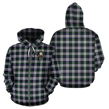 Campbell of Cawdor Dress Tartan Hoodie with Family Crest