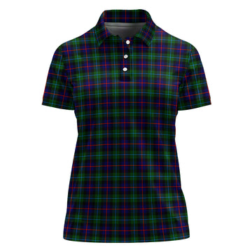 Campbell of Cawdor Modern Tartan Polo Shirt For Women