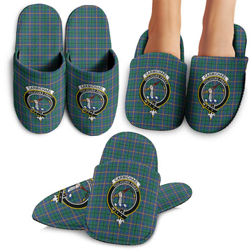 Carmichael Ancient Tartan Home Slippers with Family Crest