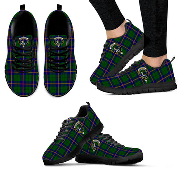 Carmichael Modern Tartan Sneakers with Family Crest