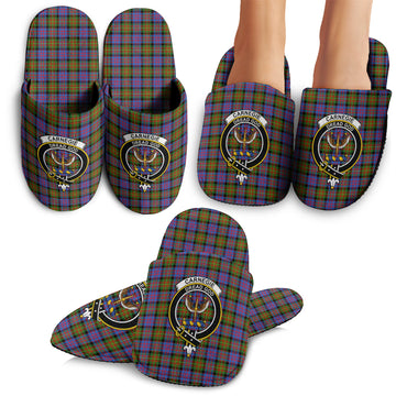 Carnegie Ancient Tartan Home Slippers with Family Crest