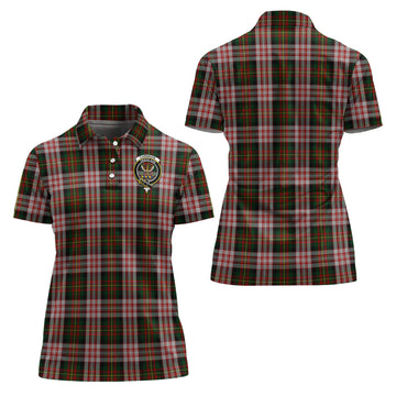 Carnegie Dress Tartan Polo Shirt with Family Crest For Women