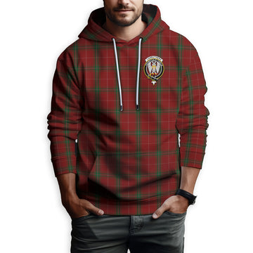Carruthers Tartan Hoodie with Family Crest