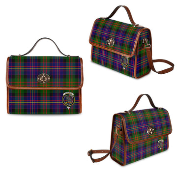Chalmers Modern Tartan Waterproof Canvas Bag with Family Crest
