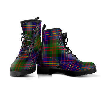 Chalmers Modern Tartan Leather Boots