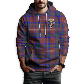 Chisholm Hunting Modern Tartan Hoodie with Family Crest