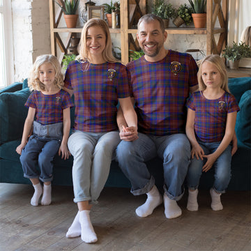 Chisholm Hunting Modern Tartan T-Shirt with Family Crest