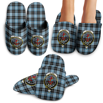 Clark Ancient Tartan Home Slippers with Family Crest