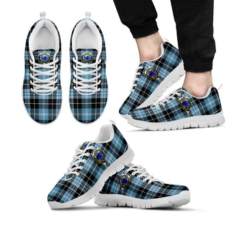 Clark (Lion) Ancient Tartan Sneakers with Family Crest