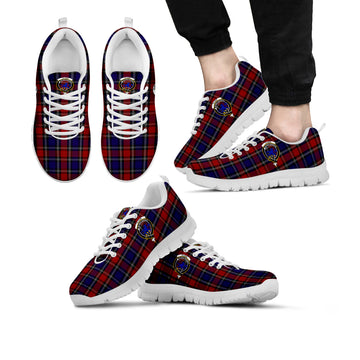 Clark (Lion) Red Tartan Sneakers with Family Crest