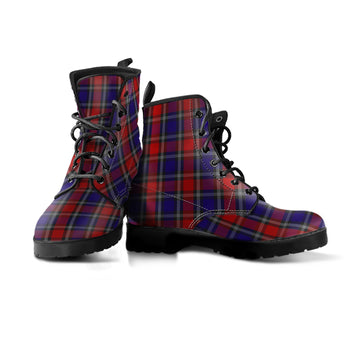 Clark Red Tartan Leather Boots