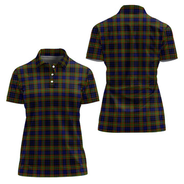 Clelland Modern Tartan Polo Shirt For Women