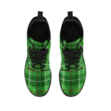Clephan Tartan Leather Boots