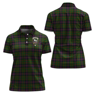 Cochrane Tartan Polo Shirt with Family Crest For Women