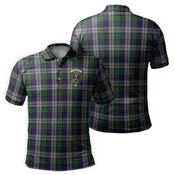 Colquhoun Dress Tartan Men's Polo Shirt with Family Crest