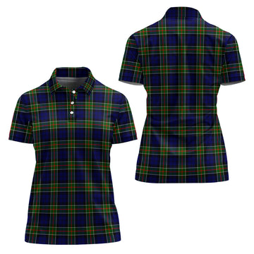 Colquhoun Modern Tartan Polo Shirt For Women