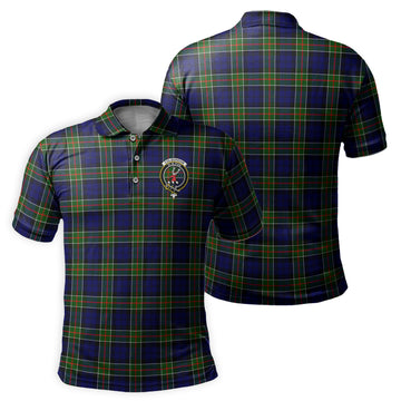 Colquhoun Modern Tartan Men's Polo Shirt with Family Crest