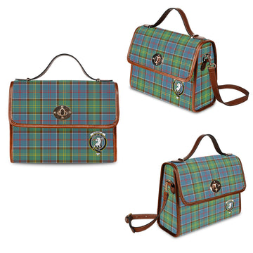 Colville Tartan Waterproof Canvas Bag with Family Crest