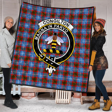 Congilton Tartan Quilt with Family Crest