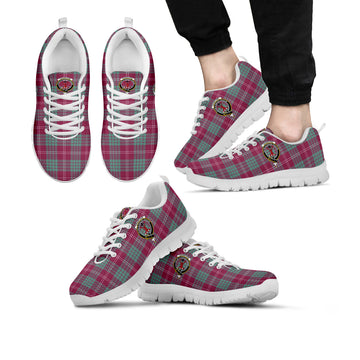 Crawford Ancient Tartan Sneakers with Family Crest