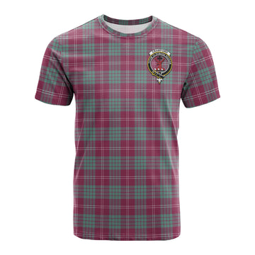 Crawford Ancient Tartan T-Shirt with Family Crest