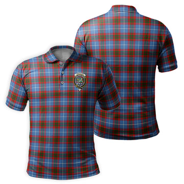 Crichton Tartan Men's Polo Shirt with Family Crest