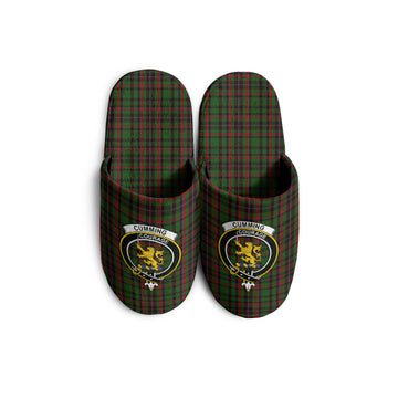 Cumming Hunting Tartan Home Slippers with Family Crest