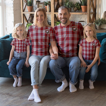 Cunningham Dress Tartan T-Shirt with Family Crest