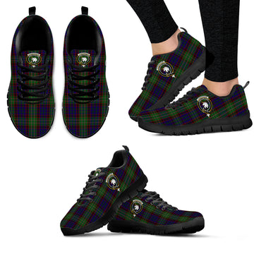 Cunningham Hunting Tartan Sneakers with Family Crest