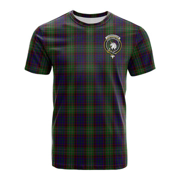 Cunningham Hunting Tartan T-Shirt with Family Crest
