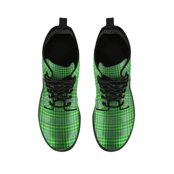 Currie Tartan Leather Boots