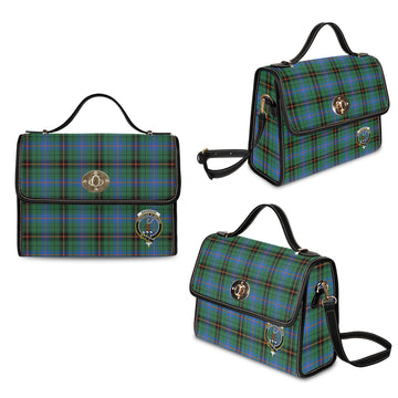 Davidson Ancient Tartan Waterproof Canvas Bag with Family Crest