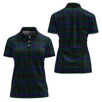 Davidson Modern Tartan Polo Shirt For Women