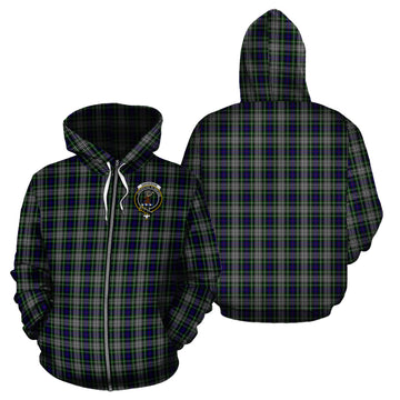Davidson of Tulloch Dress Tartan Hoodie with Family Crest