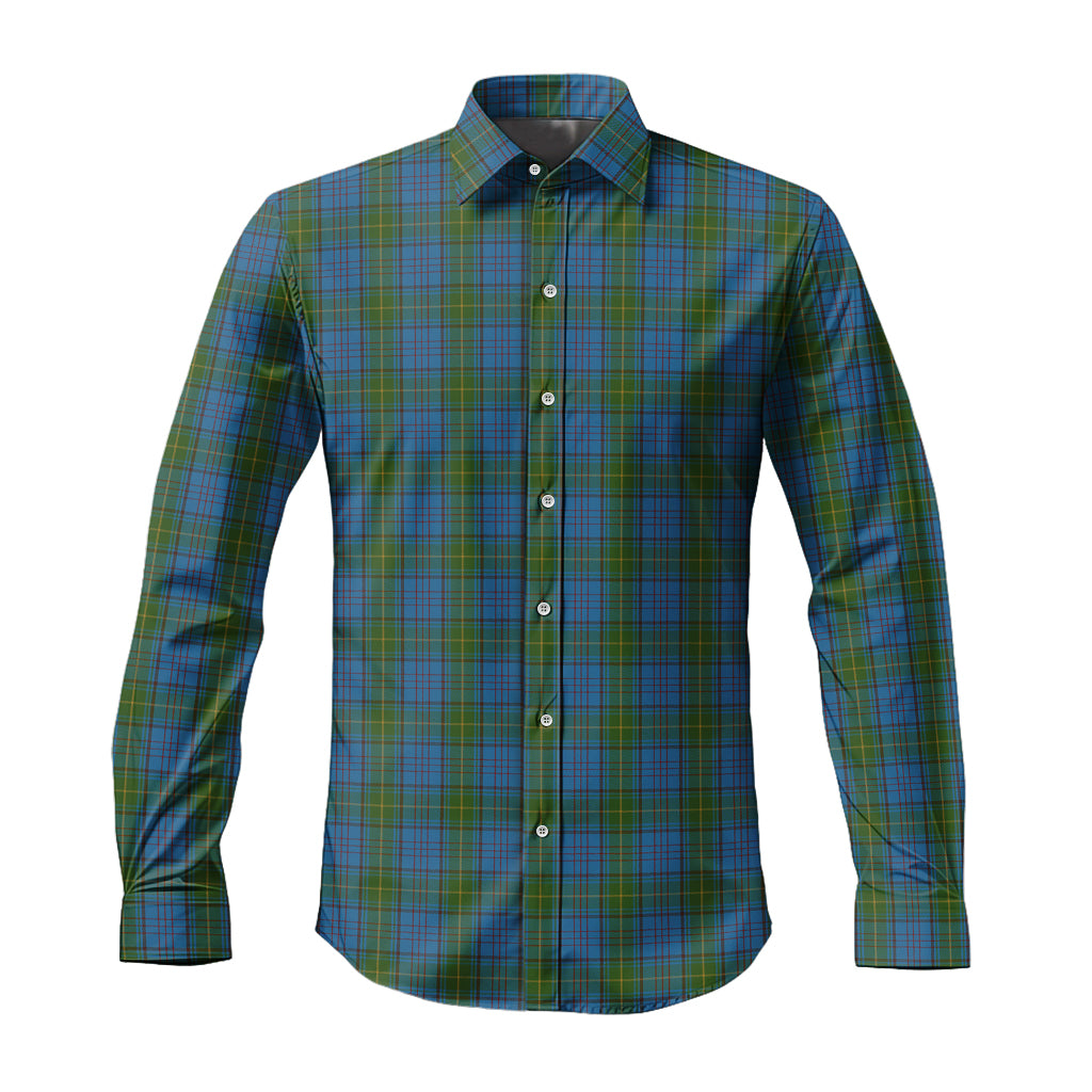 Donegal County Ireland Tartan Long Sleeve Button Up Shirt - Tartanvibesclothing